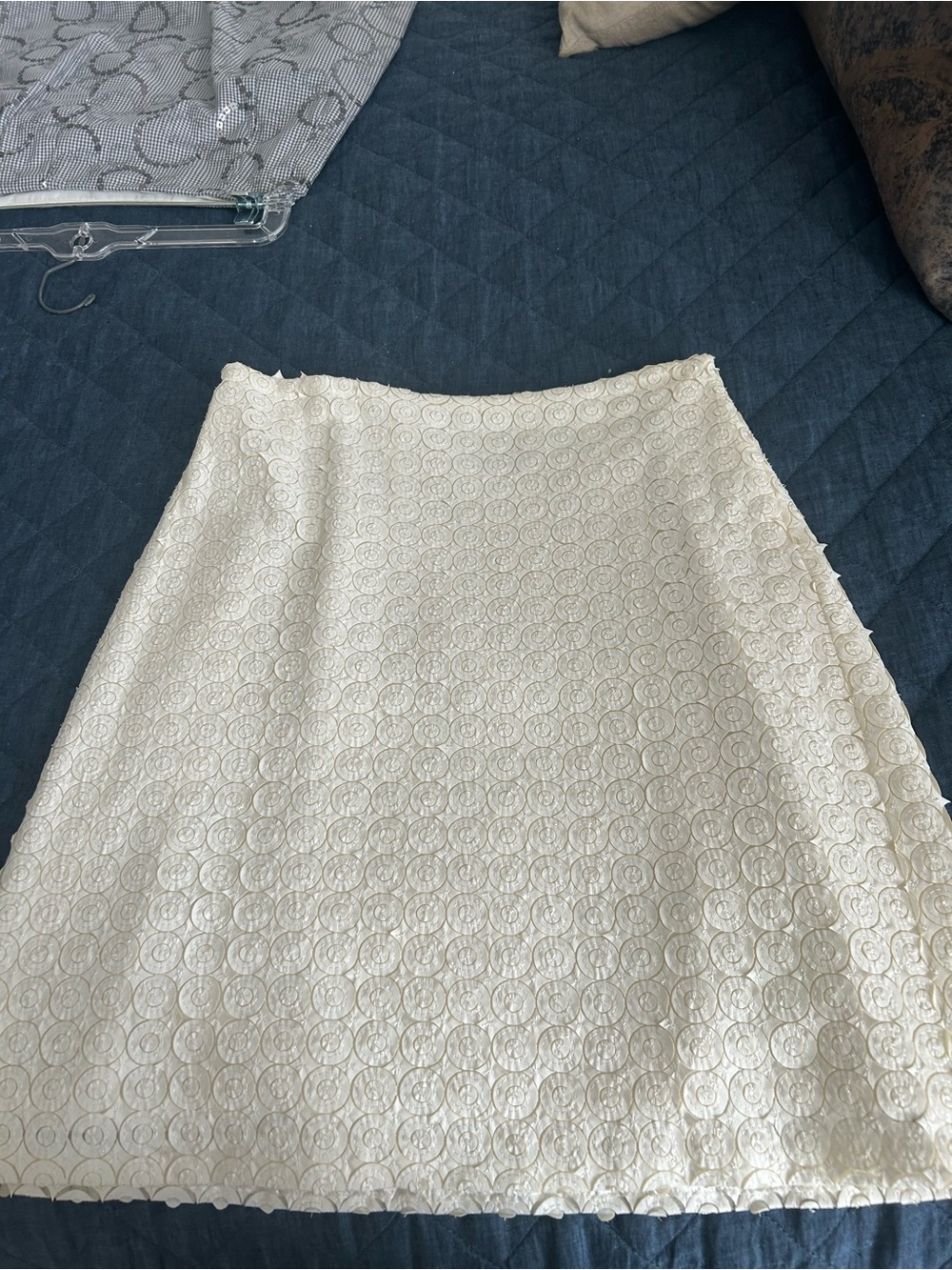 Cream Lace A-Line Skirt - Classic Women's Style